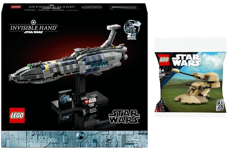 LEGO Star Wars Set: 75377 Invisible Hand & 30680 AAT (1300 Pieces, 18+) - Image 1
