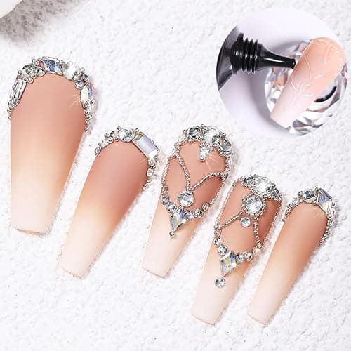 Born Pretty Rhinestone Glue für Nail Charms Nägel Nail Glue Nail Art Strass Kleber für 3D Nägel Edelsteine Perlen Nail Art Juwelen Gehärtet Brauchen Nail Art DIY zu Hause 30ML thumbnail 9