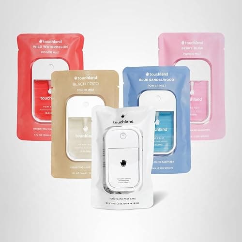 Touchland Dream 5 Hydrating Hand Sanitizer Spray & Case Gift Set Travel Size thumbnail 10