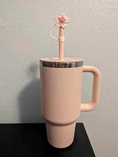cherry blossom tumbler straw covers (pink) thumbnail 6