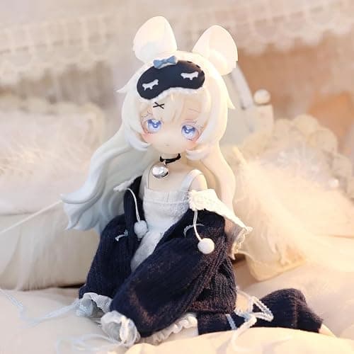 CALEMBOU BJD Blind Box, 1/12 Meki Creaters's Essence Series 16cm Ball Jointed Doll, Cute Dress Up Doll with Joints, Collection Action Figure for Birthday Christmas thumbnail 4