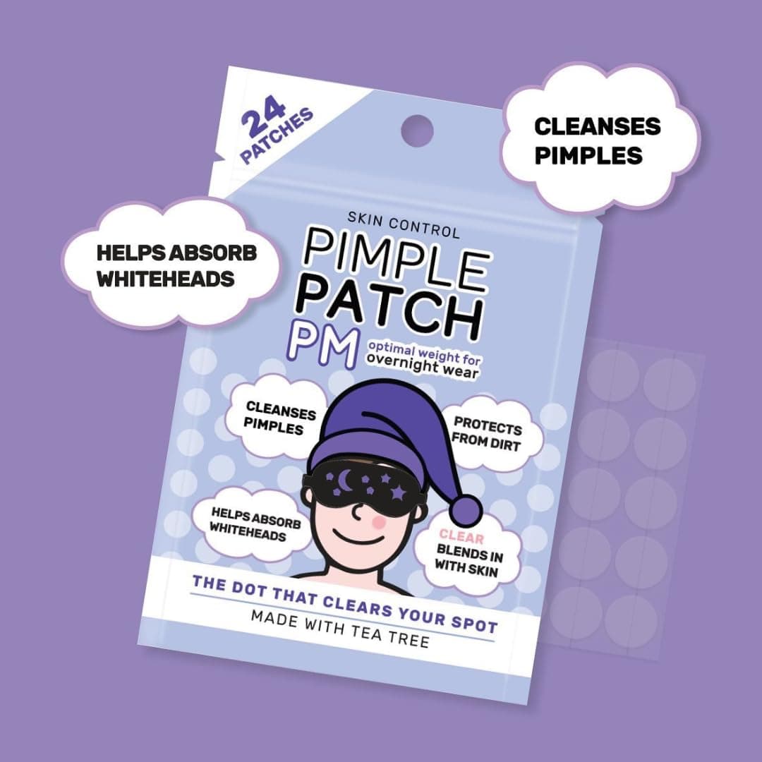 Skin Control Pimple Patch PM Nightime Pack, 24 Acne Patches for Overnight Wear thumbnail 7