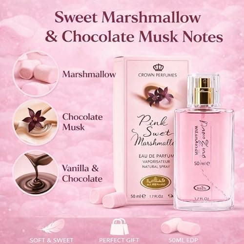 Choco Musk Marshmallow Eau de Parfum for Women with Rich Notes - Sweet Strawberry & Cocoa Scent | Long Lasting, Soft & Addictive Perfume for All Seasons | Signature Fragrance – 50 ml/1.65 Fl Oz thumbnail 3
