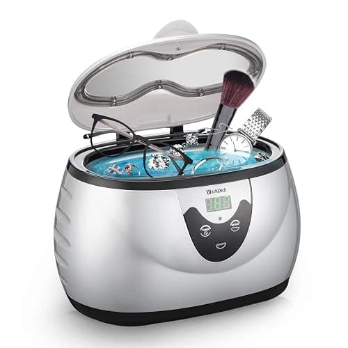 Ukoke UUC06S Ultrasonic Cleaner, Professional Jewelry Cleaner for Eyeglasses, Rings and Watches, 42kHz Portable Sonic Cleaner with 600ml Capacity Stainless Steel Tank - Image 1