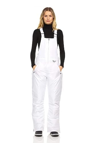 Arctic Quest Womens Ski Snow Bibs Pants Insulated Water Resistant Overalls Snowboarding Winter Waterproof Pants Women thumbnail 2