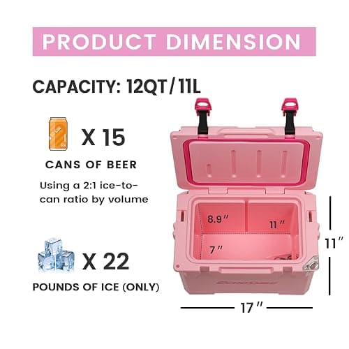 EchoSmile 12/18/25 Quart Rotomolded Cooler, Built to Stand up to The Rigors of The Journey thumbnail 4