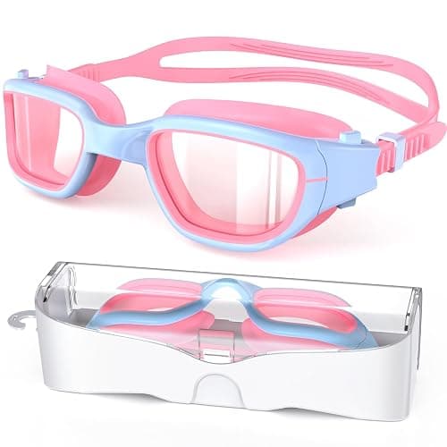 Zeligerstar Kids Swimming Goggles, Swimming Goggles for Kids 6-14, Anti Fog, UV Protection, No Leaking Wide Vision for Boys Girls - Image 1
