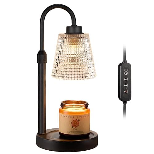Innqoo Candle Warmer Lamp with Timer, Dimmable Candle Warmer for Jar Candles, Height Adjustable Wax Melts Warmer, Birthday Gifts for Women Mom, House Warming Gifts New Home Decor thumbnail 8