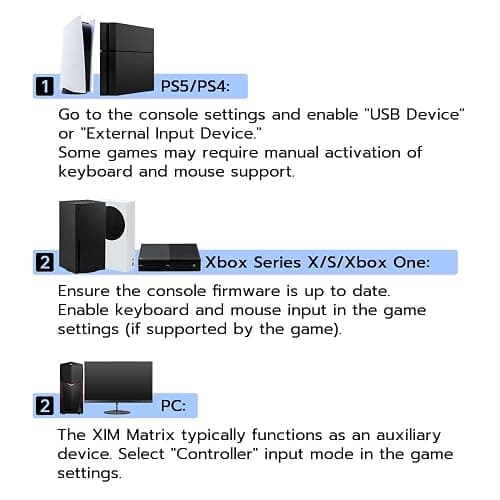 XIM Matrix Multi-Input Adapter Converter for Xbox Series X/S, PS5, Xbox One, PS4, PC thumbnail 2