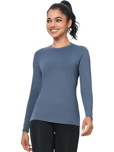 5-Pack Women's Compression Shirts Long & Short Sleeve Workout Tops Athletic Baselayer Quick Dry Gym Yoga Running T-Shirt thumbnail 5