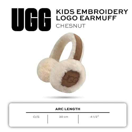 UGG Kids Earmuff with Plush Sheepskin Comfort, Snug Fit Headband - Minimalist Embroidered Logo - Warm Cold Weather Wear thumbnail 7