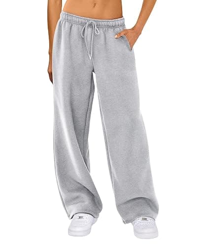 Felcia Women's Casual Joggers Sweatpants Drawstring High Waist Wide Leg Trousers Baggy Athletic Sweatpants - Image 1