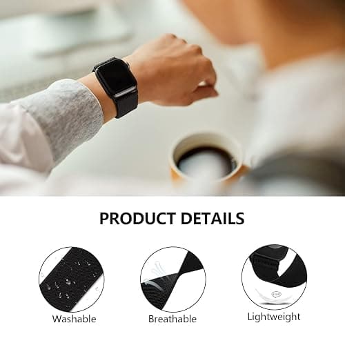 4 Pack Stretchy Solo Loop Compatible with Apple Watch Bands 38mm 40mm 41mm 42mm 44mm 45mm 46mm 49mm Women Men, Sport Nylon Elastic Straps Wristbands for iWatch Series 11 10 9 8 7 6 5 4 11 Ultra/SE 3 2 thumbnail 4