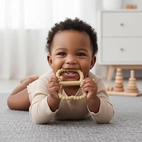 WALULAN Baby Silicone Teething Toys, Teether Sticks for Babies,3-36 Months | Silicone Teether Tubes for Baby Girl,BPA Free, Anti-Choking Design, Infants Toddler Sensory Chew Toys, for 0-6-12 Months thumbnail 2