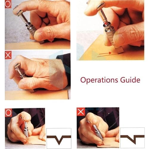DUJISO 20 PCS Leather Stamping Tool Leather Carving Working Saddle Making Tools DIY Leather Craft Stamps Set DIY Hammer thumbnail 7