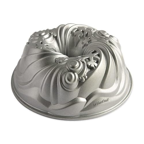 Nordic Ware Let It Snow Bundt, Silver, 10-Cup Capacity - Image 1