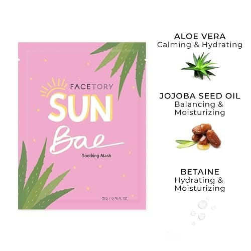 FACETORY Favorite 5 Korean Face Mask Variety Pack, Glass Skin Glow, 10 Pack | Sheet Mask Set for All Skin Types, Anti-Aging, Natural & Gentle, Soothing & Firming, Spa Day Gift for Women, K Beauty thumbnail 2