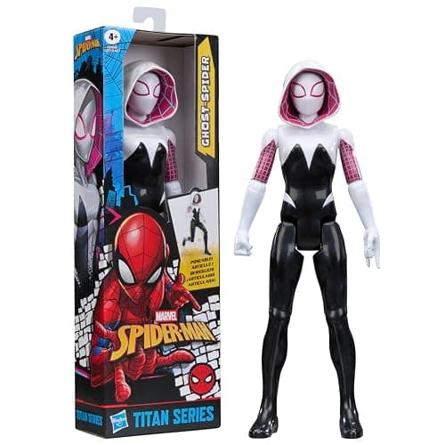 SPIDER-MAN Marvel Titan Series Ghost-Spider Action Figure, 12-Inch-Scale (30 cm) Super Hero Toys for Kids Ages 4+ thumbnail 3