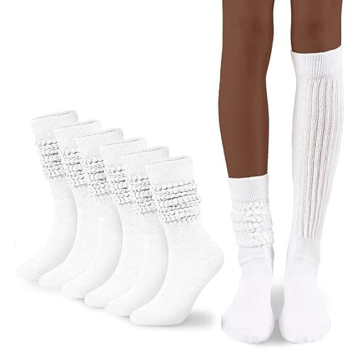 Flydo Womens Slouch Sock Scrunch Socks Soft Long Boot Socks for Women Stacked High Sock 2-3 PACK - Image 1