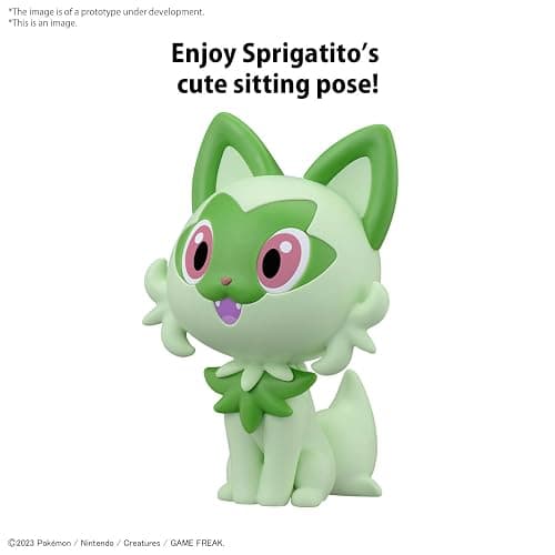 BANDAI Hobby - Pokémon - #18 Sprigatito Pokémon Quick!! Model Kit thumbnail 3