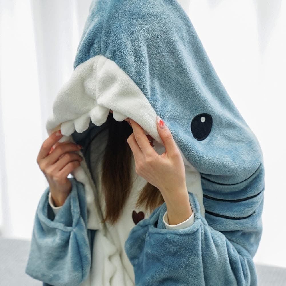 Shark Blanket Adult Wearable Blanket Bedspread, Onesie thumbnail 7
