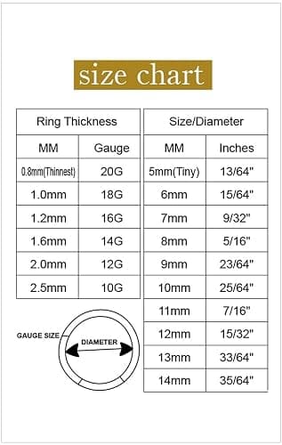 ORANGELOVE Double Open Stack CZ Nose Ring Hoop 316L Surgical Steel Helix Rook Conch Cartilage Daith Tragus Earrings Hinged Segment Nostril Piercing Septum Clicker 20G 18G 16G Lip Ring thumbnail 7