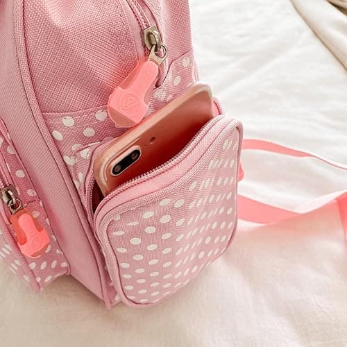 Haowul Japanese Style Kawaii Bookbag Strawberry Mini Backpack Embroidered Strawberry Lace Backpack Cute School Bag for Girl thumbnail 7