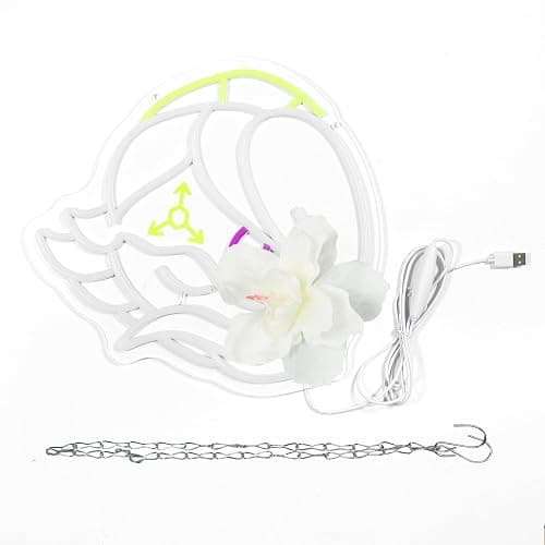 VIIFF Murder Anime uzi Robot Girl Neon Sign for Wall Decor, Dimmable USB Powered LED Neon Light, Futuristic Cyberpunk Lamp for Gaming Room Bedroom Decor (13.8 x 12.8 Inch) thumbnail 4