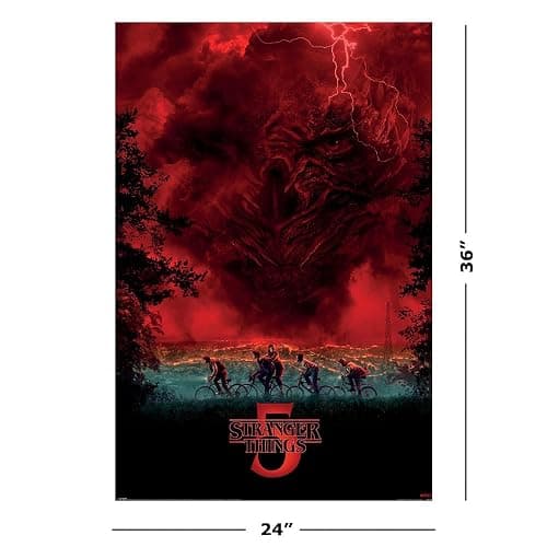 Stranger Things 1, 2, 3, 4 & 5 - TV Show Poster Set (Seasons 1, 2, 3, 4 & 5 - Regular Styles - Version 4) (Size: 24" x 36" each) thumbnail 6