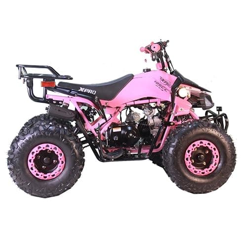 X-PRO Leopard 125 ATV 4 Wheels Quad 125cc ATV Quads with Automatic Transmission w/Reverse, Big 19"/18" Tires! (Pink) thumbnail 2