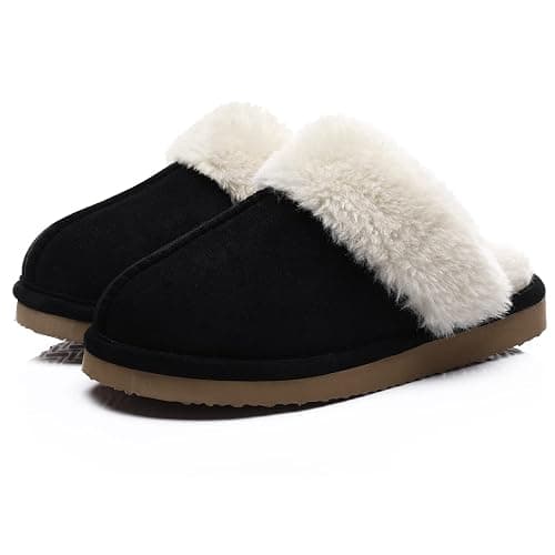 Litfun Women's Fuzzy Memory Foam Slippers Fluffy Winter House Shoes Indoor and Outdoor - Image 1
