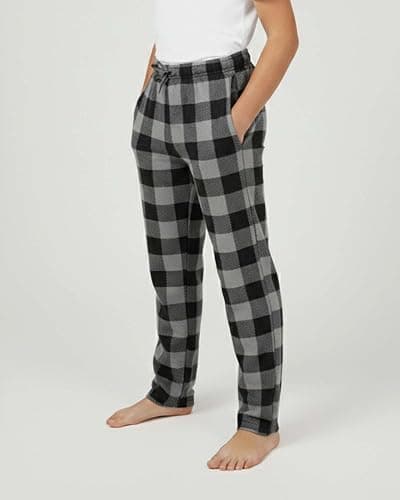 Real Essentials 3 Pack: Boys' Fleece Pajama Pants Soft PJ Bottoms for Kids Youth Teens Sleepwear (Ages 5-18) thumbnail 5