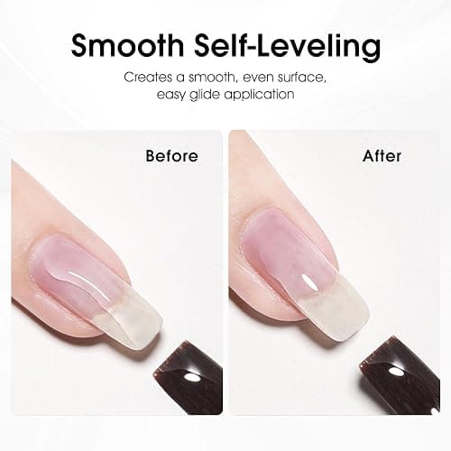 CANNI Builder Nail Gel Polish, 8 in 1 Clear Builder for Nails Strengthener Gel Polish Thickening Extension for Beginners DIY Home Salon Manicure thumbnail 5
