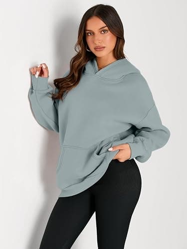 Trendy Queen Womens Oversized Hoodies Fleece Sweatshirts Fall Fashion Pullover Sweaters Winter Clothes thumbnail 2