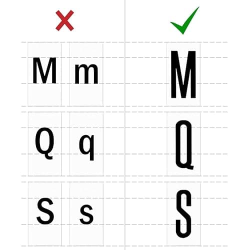 kwmobile Cinema Light Box Letters A4 Size - 105 Pieces Black Replacement Letters for Sign Letters Numbers and Symbols thumbnail 7