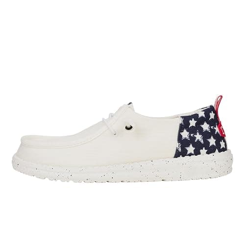 HEYDUDE Wendy Funk Americana Stars, Women’s Shoes, Women’s Slip-on Loafers, Comfortable & Light-Weight - Image 1
