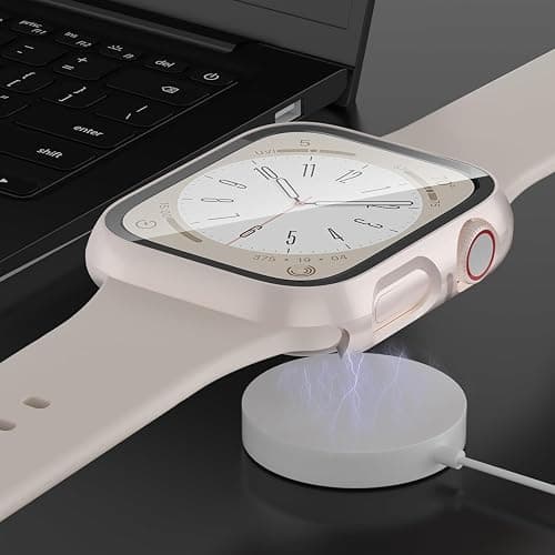 6-Pack Case Compatible with Apple Watch 40mm Series SE 3(2025)/SE 2/SE/6/5/4 with Tempered Glass Screen Protector, QCKANLJ Ultra-Thin Hard PC Full Protective Face Cover Bumper for iWatch 40 mm thumbnail 5