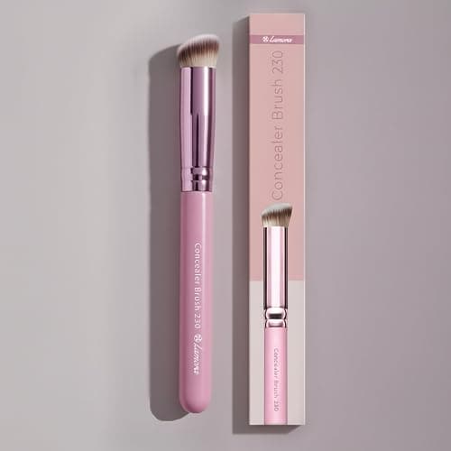 LAMORA Concealer Makeup Brush Under Eye - Angled Flat Top Kabuki Nose Contour Brush - Ideal for Concealing Blending Setting Buffing with Powder Liquid Cream Cosmetic - Small Makeup Foundation Brush thumbnail 6