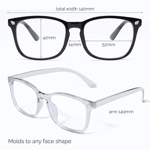 livho High Tech Blue Light Glasses - Advanced up to 99% Blue Light Blocking Computer Glasses - Screen Fatigue & UV Protection thumbnail 6