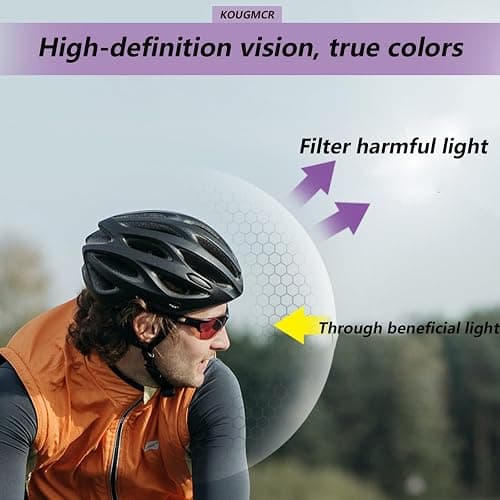 P-V Polarized Sports Sunglasses For Men Women Cycling Glasses Sports Sunglasses UV400 Protection Bike Sun Glasses thumbnail 3