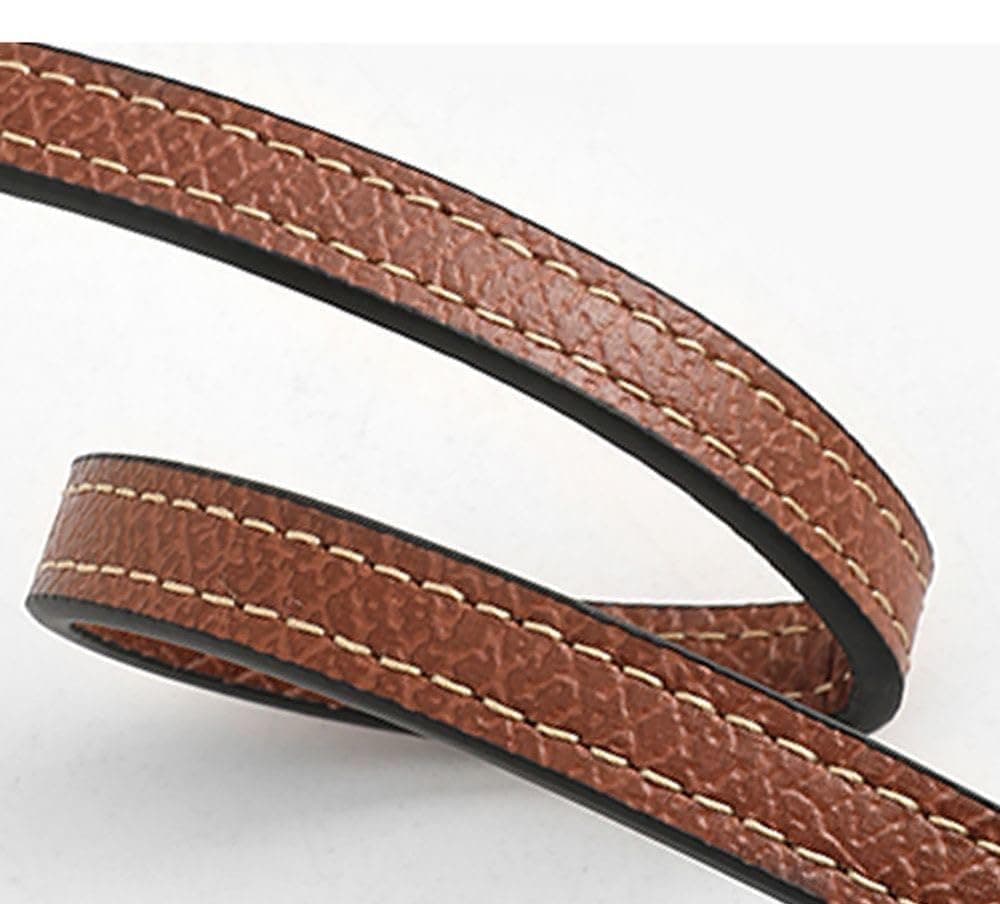 Leather Handbag Crossbody Shoulder Strap Adjustable Compatible with Longchamp Mini Pouch，95-124cm Adjustable Length，No Holes Needed（Brown） thumbnail 4