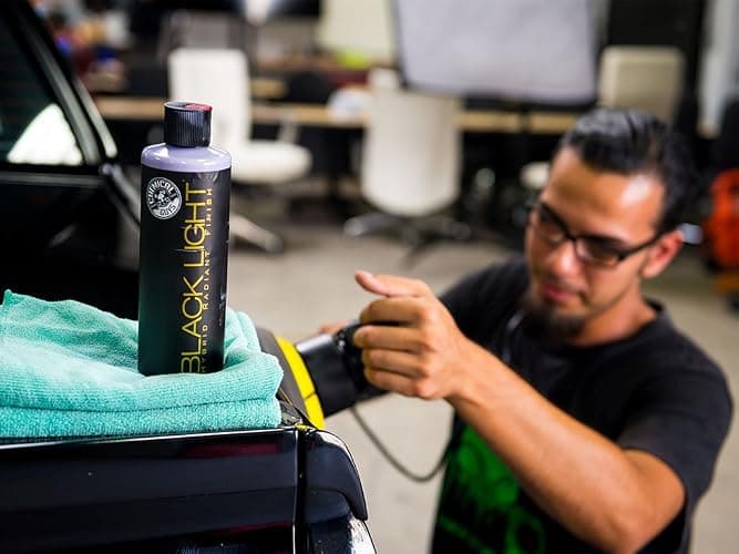Chemical Guys Black Light Hybrid Radiant Finish - Premium Glaze and Sealant for Black and Dark Colored Cars - Enhances Depth, Gloss and Protection on Cars, Trucks, SUVs and More, 16 fl oz Bottle thumbnail 6