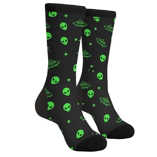 Yilad Novelty Crew Socks Casual Socks Mid Calf Socks For Women Men - Image 1