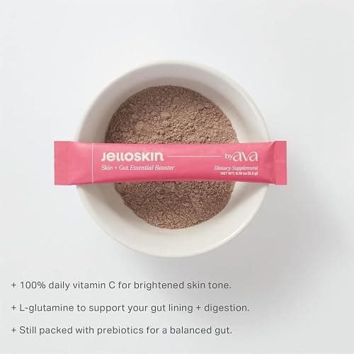 byAVA Skin and Gut Prebiotic Booster Powder, L-Glutamine 1500mg, 30ct | Camu Camu Vitamin C, Zinc + Niacinamide for glow; spirulina, goji & maqui berry superfoods; vegan, no added sugar thumbnail 3