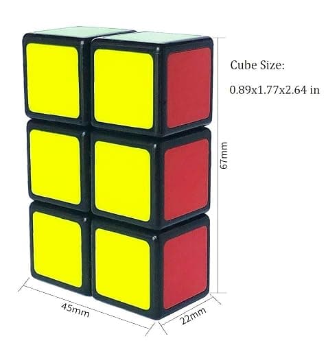 GoodCube 1x2x3 Floopy Cube Black 1x2x3 Speed Cube Puzzle thumbnail 2
