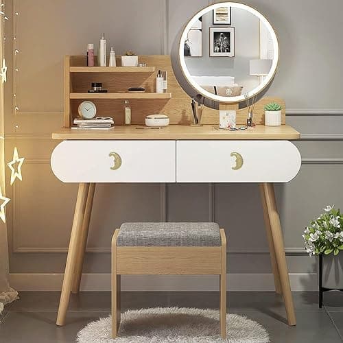Hetyskluy 4 Pcs Moon Knobs for Cabinets, Vintage Moon Drawer Knob Pulls for Dresser, Wardrobe, Doors, Kitchens, Home Furniture Celestial Deco Hardware, Zinc Alloy Single-Hole Handles (Gold) thumbnail 2