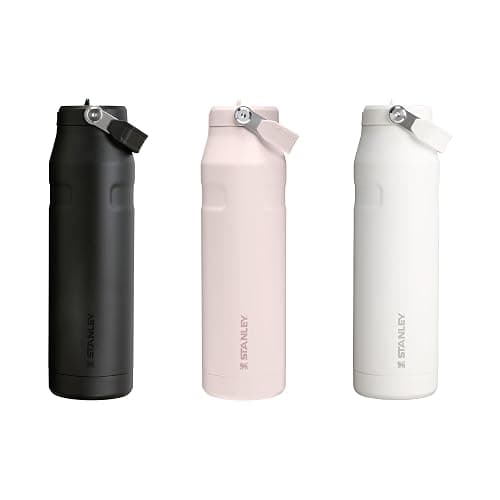 Stanley Flip Straw 2.0 Sports Water Bottle With Straw 1.06L - 15 Hours Cold - 3 Days Iced - Stainless Steel - BPA Free - Leak Resistant - Fits in Cup Holder - Dishwasher Safe - Rose Quartz thumbnail 9