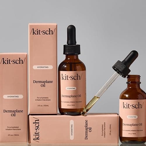 Kitsch Dermaplane Face Oil with Jojoba & Argan Oil – Hydrating Facial Formula for Dermaplaning Tool, Gua Sha & Razor Use – Irritation-Free Shave Oil for Soft, Radiant Skin – 2oz thumbnail 9