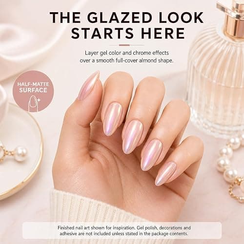 Yabonica Medium Almond Nail Tips 600pcs 12 Sizes Pre-Etched Soft Gel Tips | Half Matte Full Cover Press on False Nail Tips Acrylic Nails DIY Extension Gift for Women Home Salon Beginner thumbnail 6