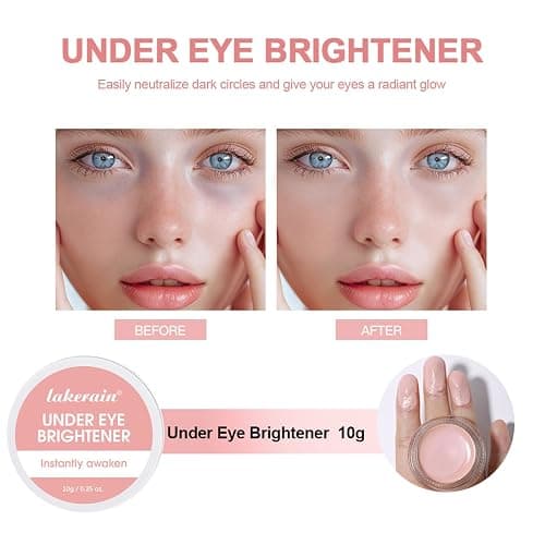 Under Eye Brightener & Concealer - Hydrating Color Corrector for Dark Circles, Lightweight Undereye Brightening Cream with Hyaluronic Acid & Shea Butter, Smooth & Blendable (Light Rose, 1) thumbnail 6